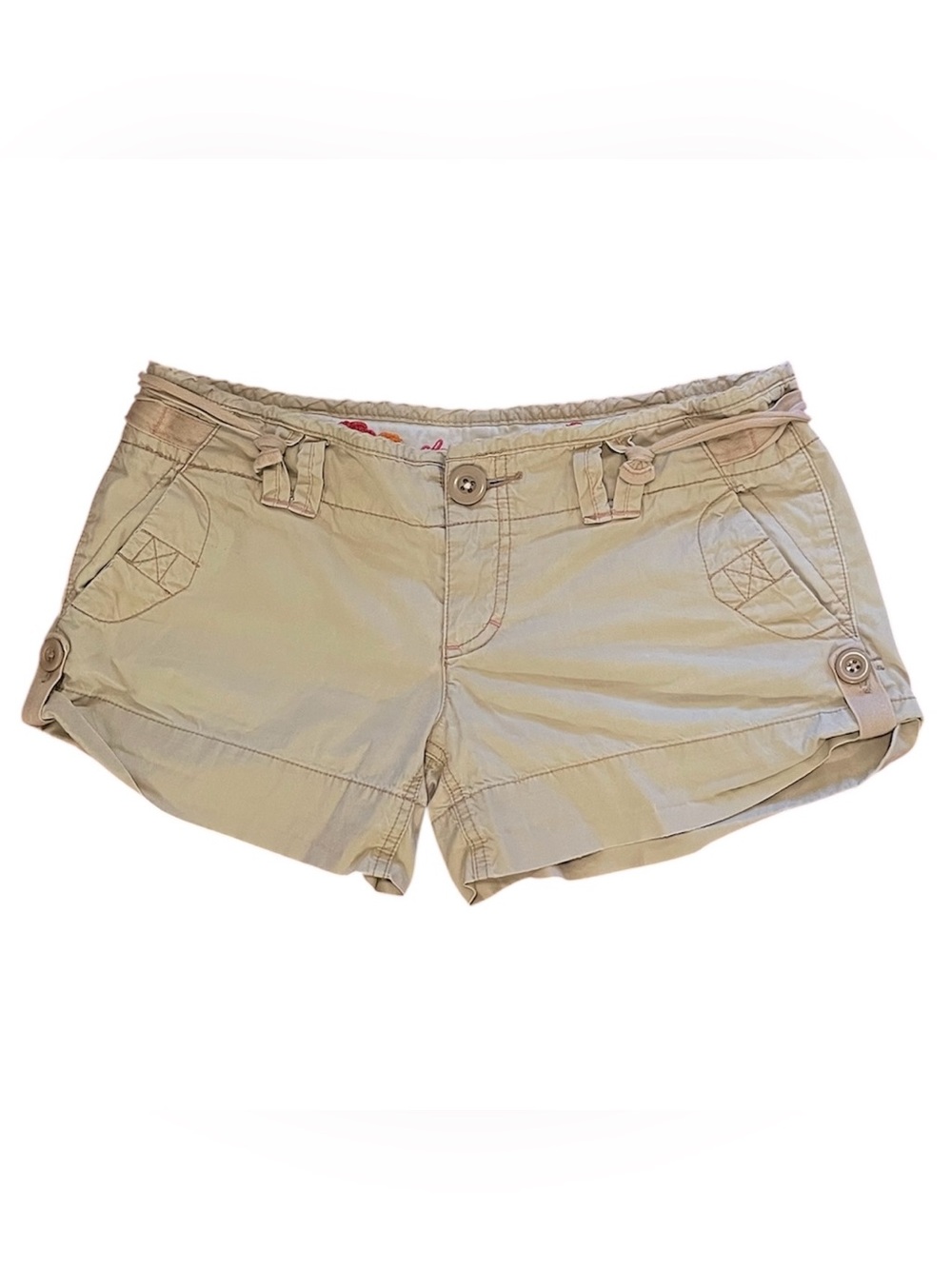 American Eagle Retro Cargo Khaki Shorts Size 4